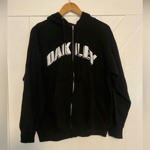 Vintage Oakley black zip up size Large